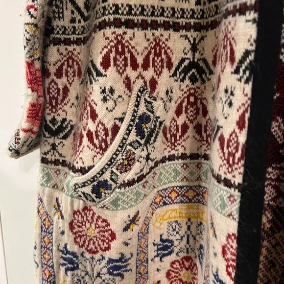 Sundance Colorful Patterned Long Coat - Picture 4 of 5